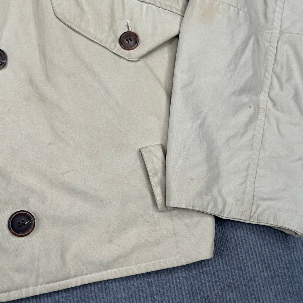 Issey Miyake Vintage Double Breasted Shawl Collar Padded Jacket Tan Beige RARE - Picture 6 of 15
